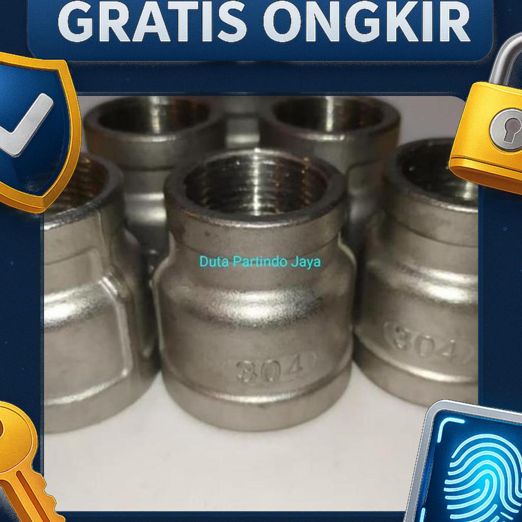 V Sok Reducer Stainless Drat 2 X 1"(Inch)-Vlok Sok Stainless
