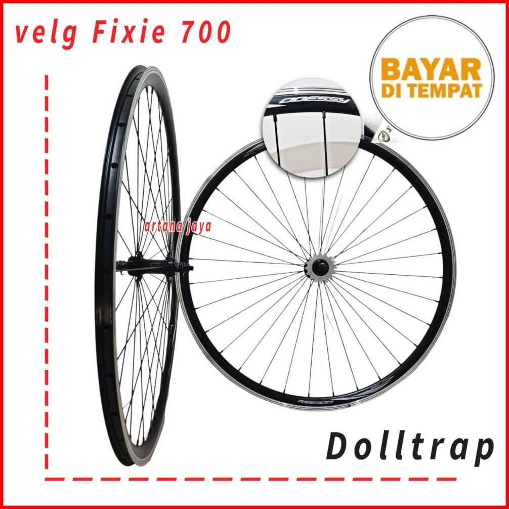 Wheel Set Rim Velg Fiksi Fixie 700C Pacific 36 Hole Wheel Set Fiksi dolltrap