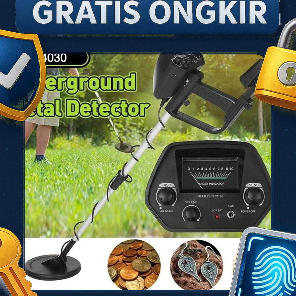 Digital Metal Detector Scanner-Detektor Emas Perak Besi Bawah Tanah