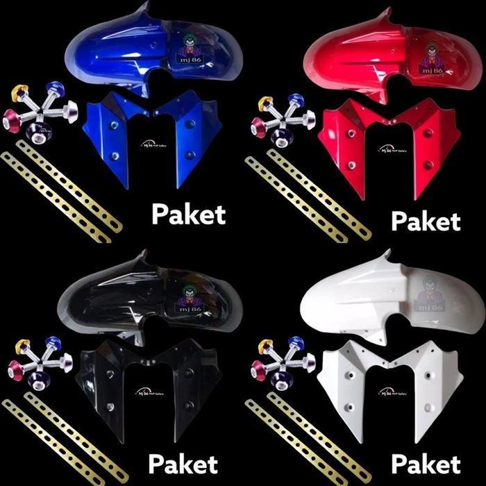 Mj Spakbor Depan Model Ninja 250 Fi Universal Semua Motor Bisa -Mk Baut Motorcycle Paket Spakbor Dep