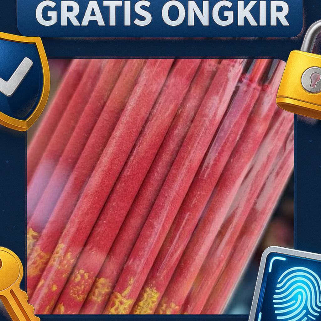 Hio (Dupa) Fa Cai Tan Xiang Merah Tulisan Emas Stick 48Cm