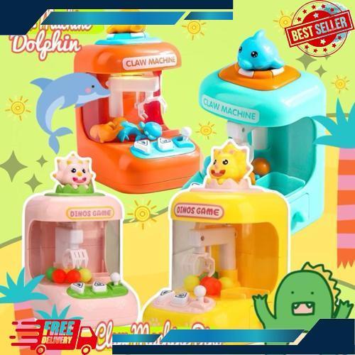 New Produk Mainan Game Capit Claw Machine Mini/Mainan Edukasi Anak Mesin Capit Mini Pakai Batrei Ada
