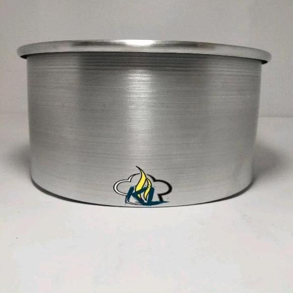 Loyang bulat press tinggi 10 cm diameter 14 16 18 20 22 24 cm bahan alumunium