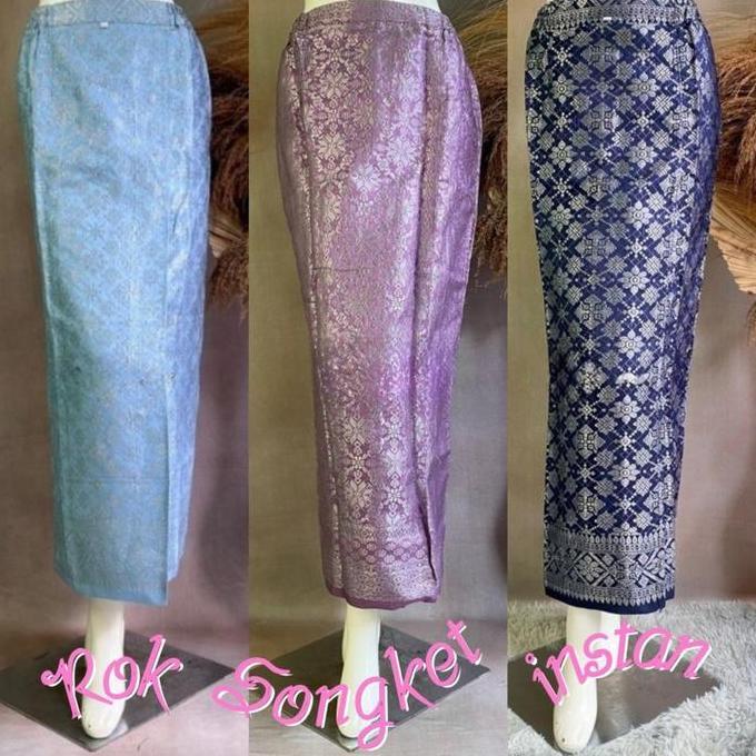 Rok Instan Premium Songket / Rok Setelan Kebaya Songket