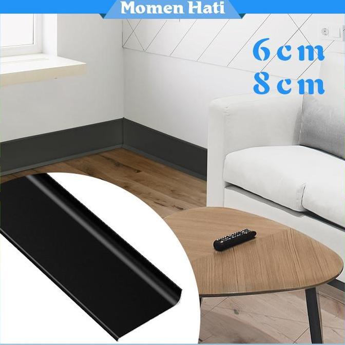 1m Plin Aluminium Plin Skirting Plint Skirting Lis Sudut Dinding