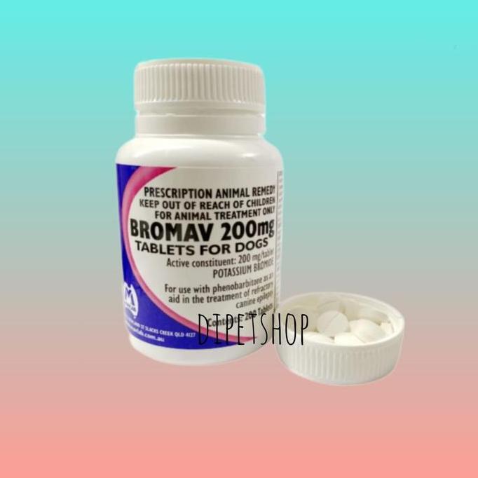 Bromav 200 mg Obat Epilepsi dan Kejang untuk Anjing