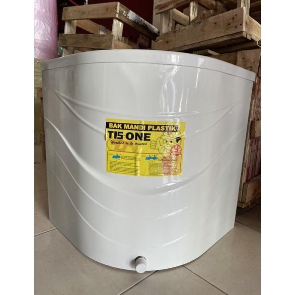 Bak Mandi Plastik / Bak Mandi Fiber Tison Oval + Panel 120L murah