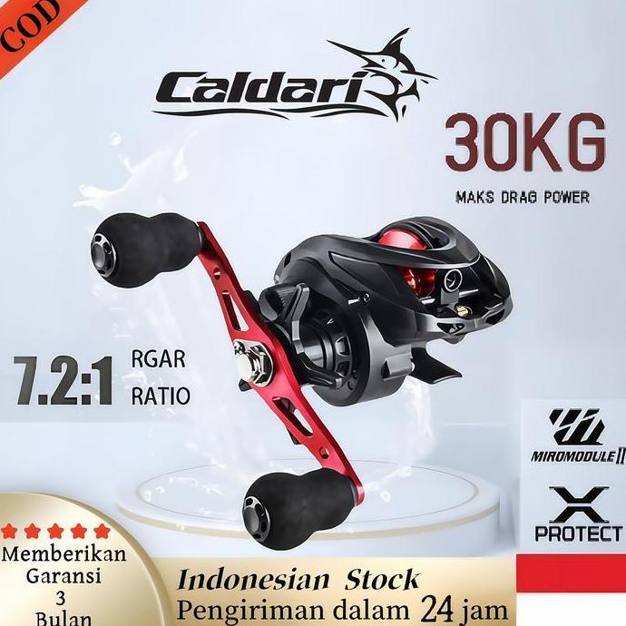 CALDARI Reel BC  Mesin Casting Mesin Pancing Fishing Reel 7.2:1 Gear Ratio Baitcasting Reel