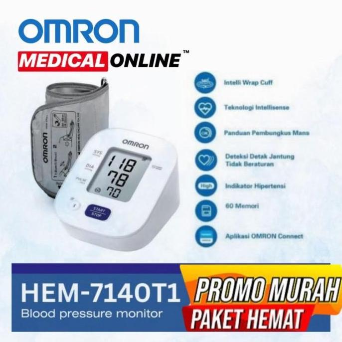 TERMURAH - TENSIMETER OMRON HEM-7140T + BLUETOOTH TENSIMETER DIGITAL OMRON 7140T1