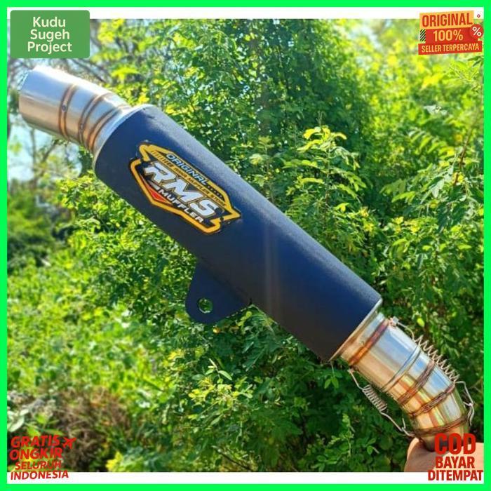 Promo Slincer Knalpot Rms Samlong Black Hitam For Mio Scopy Beat Mio.