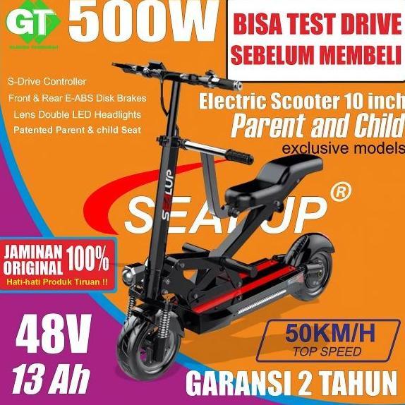 NEW PREMIUM SEALUP Q13 ELECTRIC SCOOTER / SKUTER LISTRIK DEWASA / ELEKTRIK