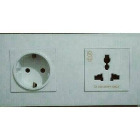 NEW Stop kontak 2Gang Schneider