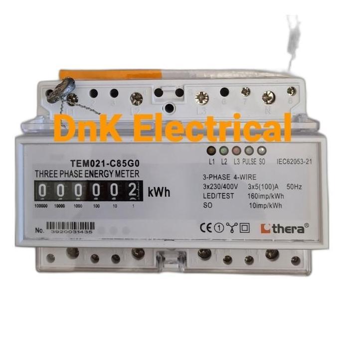 HARGA DISC - Kwh meter 3phase merk Thera TEMO21 model counter ( analog ) direct