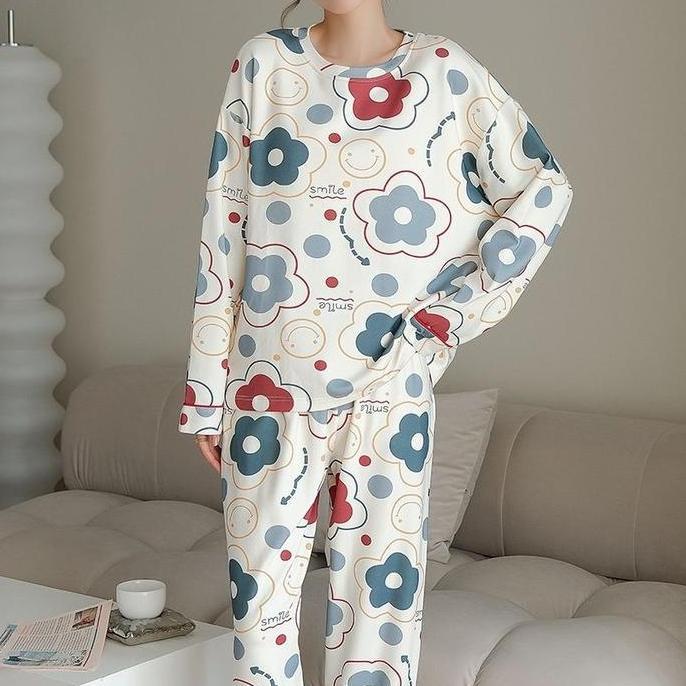 Promo [ Jexira ] Setelan Piyama Sleepwear Wanita Remaja Dewasa  Set Import Terbaru New Desain With B