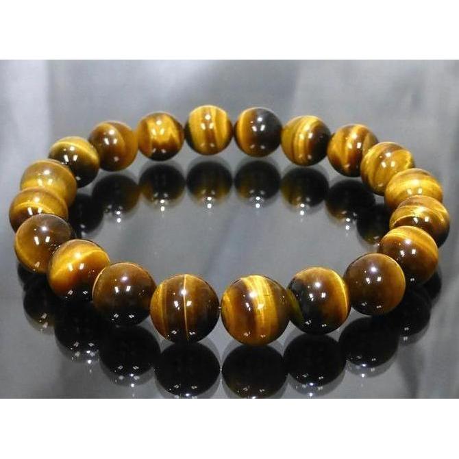 gelang tasbih batu akik tiger eye natural untuk terapi kesehatan tubuh