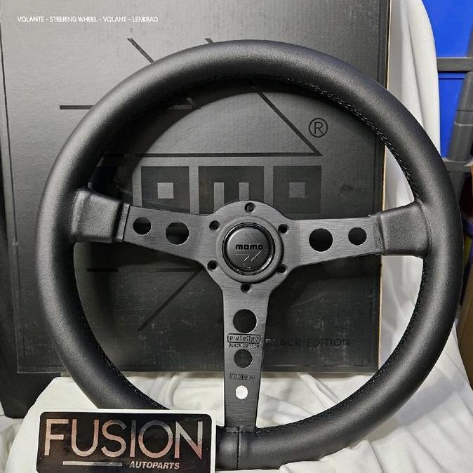 Stir Racing Momo Prototipo Black Edition Kulit 14 Inch Steer Stir Aftermarket Momo Prototipo Black E