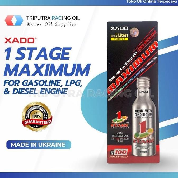 SHOPGRABAKAN - XADO 1 STAGE MAXIMUM ATOMIC METAL CONDITIONER PERAWATAN OLI MESIN MOBIL