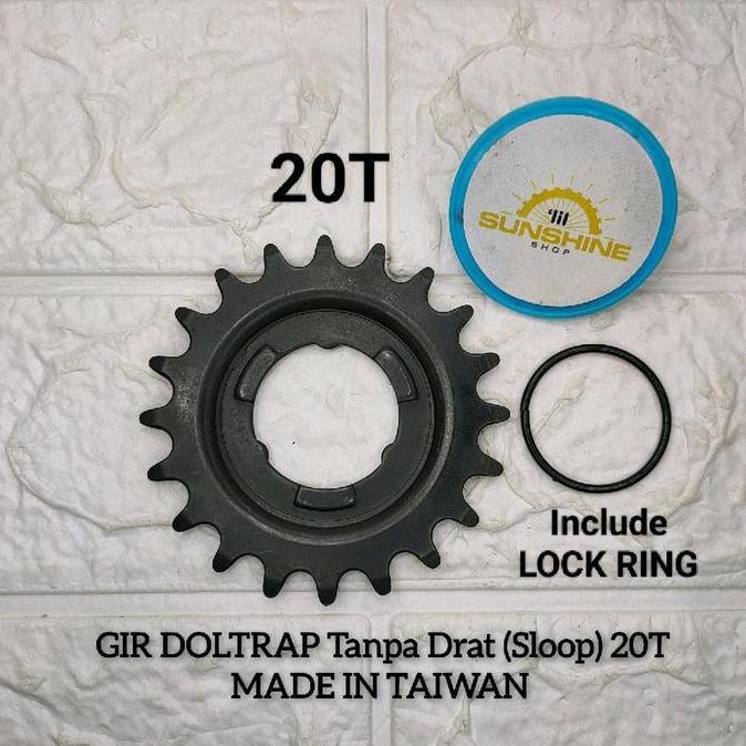 Promo Sprocket Gir Cog 20T Hub Bos Torpedo Doltrap Tanpa Drat Include Lock Ring Gear Sepeda Fixie Co