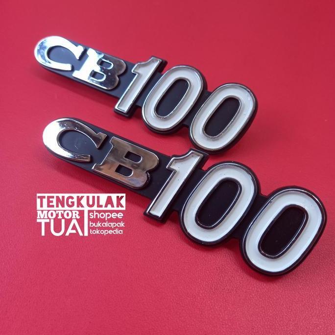 Promo emblem tepong box bok aki cb100 k0 k1 import taiwan mirip ori sepasang Diskon