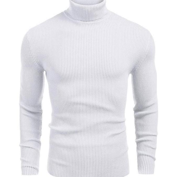 Bara_Vans - Kaospolos Kaos Turtle Neck Lengan Panjang | Kaos Polos Katun Pria Casual