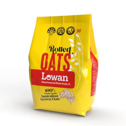 LOWAN ROLLED OATS 1KG
