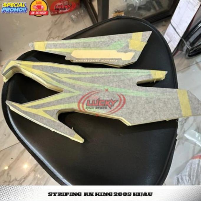 Promo STRIPING RX KING 2005 HIJAU ORIGINAL LOSPACK Diskon