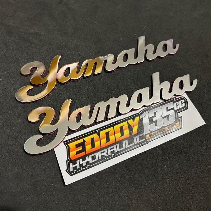 Promo EMBLEM YAMAHA STENLIS - EMBLEM TANKI RX KING STENLIS ( sepasang ) Diskon