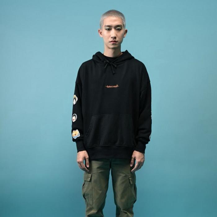 108102415Ht 3Second X One Piece X Tahilalats Men'S Jacket Hoodie French Terry Edward Newgate New Bes