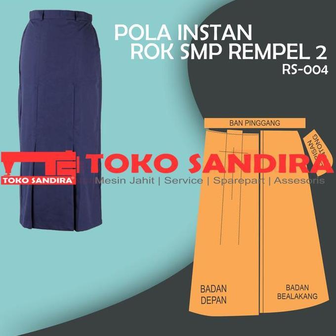 Promo Pola Rok/Pola Intsan Rok Smp/Pola Rok Wanita/Pola Instan Rok Sekolah Cod