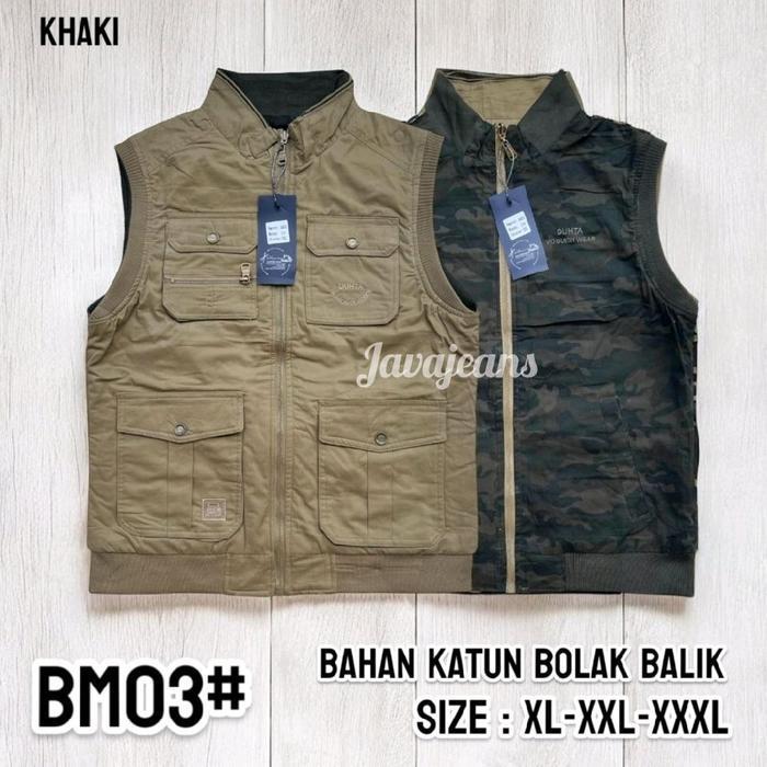 Rompi Pria Duhta Bolak Balik Bagian Dalam Loreng Dan Polos Casual Cargo Termurah Best Quality 100% O