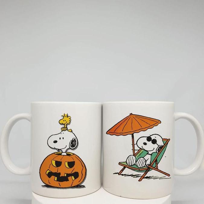 MUG SNOOPY / GELAS SNOOPY (MUG STANDAR CUSTOM MURAH)