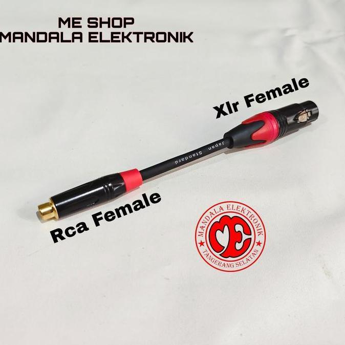 Converter jack Xlr male/female to Rca female berkualitas