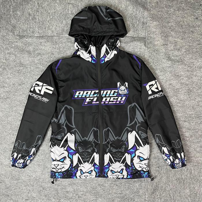 Jaket Racing Flash Bahan Parasut/Jaket Racing Parasut Printing Motor Keren Terlaris Best Quality 100