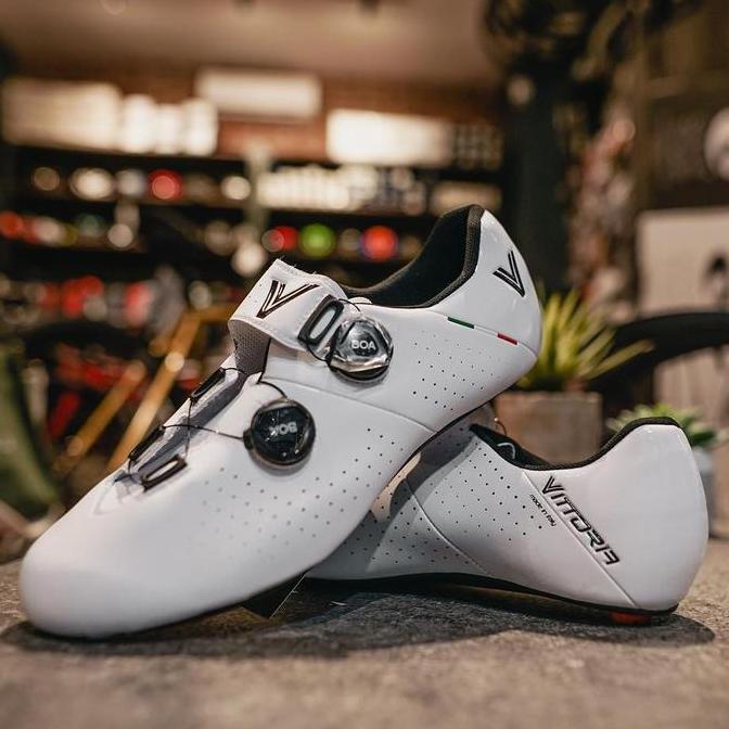 Sepatu Road Bike Vittoria Velar Road Shoes White