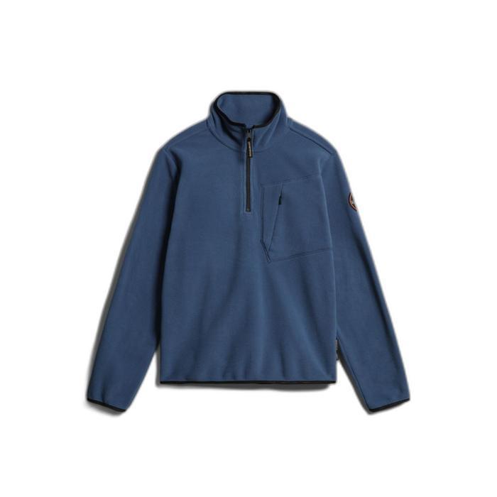 Napapijri Half Zip Fleece T-Vulkan (Blue) Original Terbaru Best Quality 100% Original