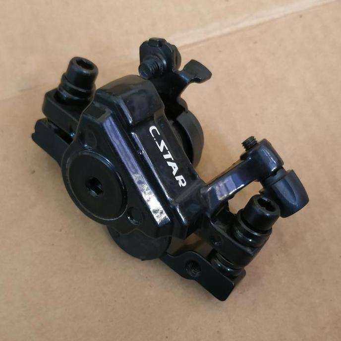 kaliper rem disc brake MEKANIK 160MM sepeda mtb seli HITAM CSTAR