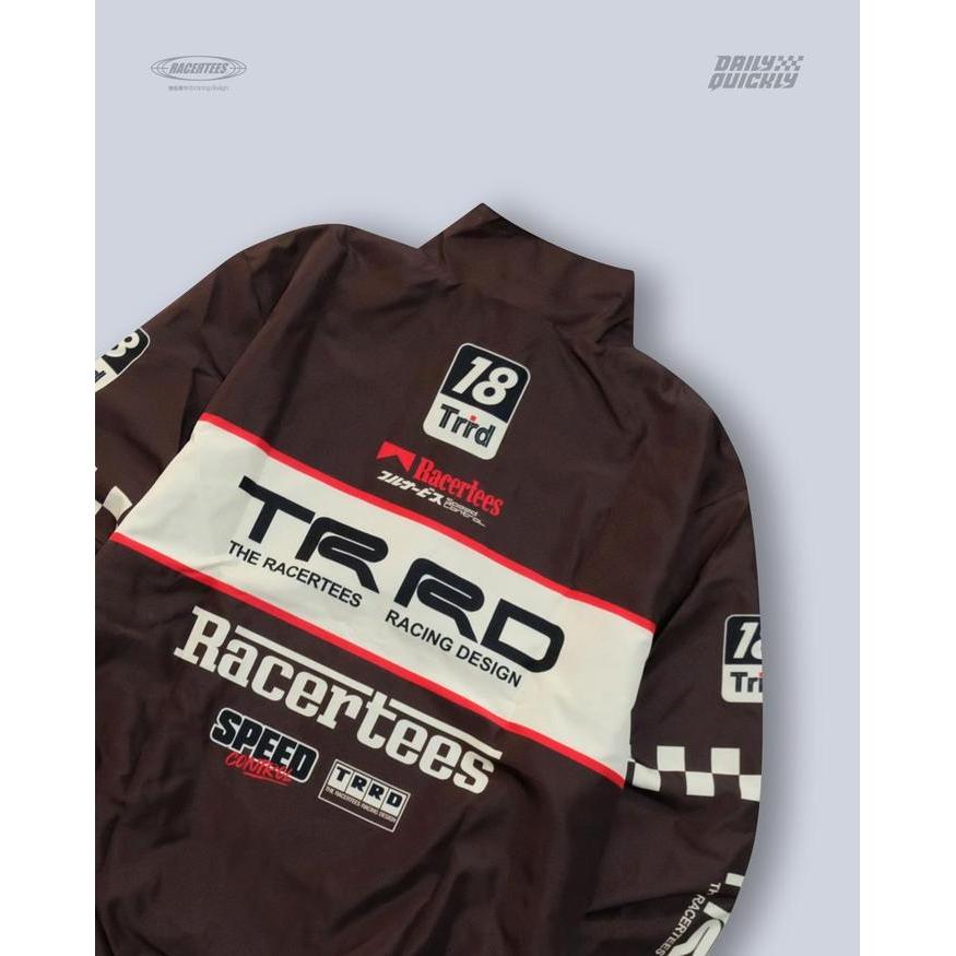 Jaket Racertees Trrd Brown - Ttr.06 Model Nascar Motor Terbaru Best Quality 100% Original