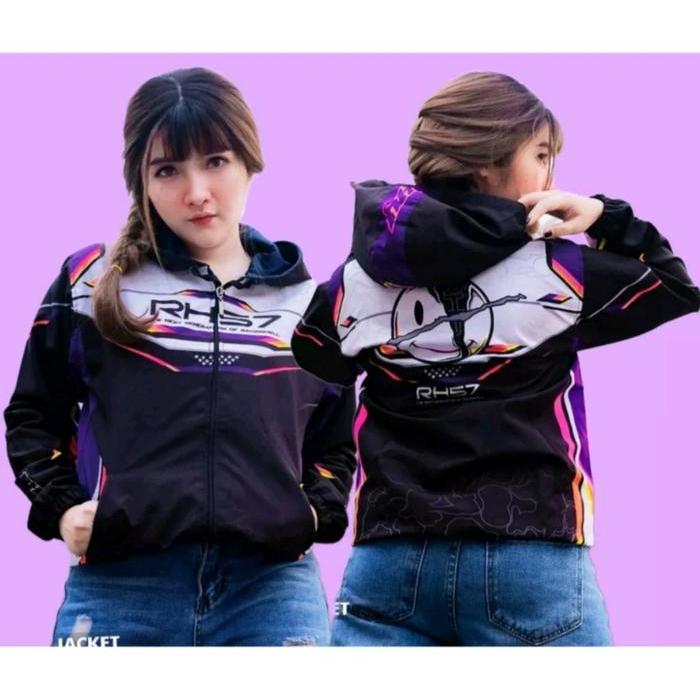 Rh57 Jaket Racinghell Terbaru Rh Rn 024 Bahan Parasut Dan Lotto Free Stiker New Best Quality 100% Or