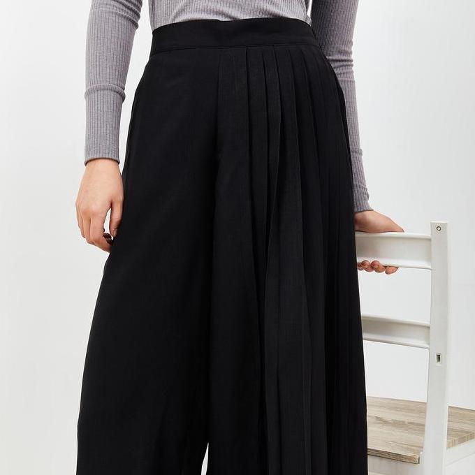 SIMPLICITY Half Front Pleated Culotte Celana Kulot