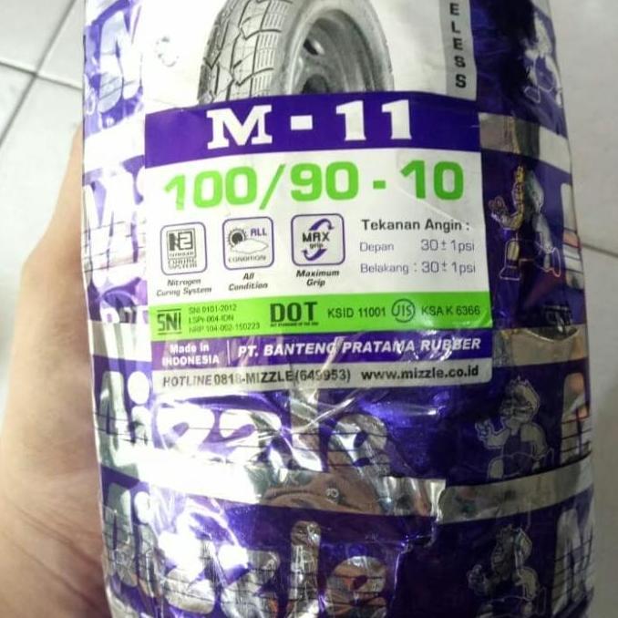 New- Ban Mizzle 100/90-10 M11 Vespa Piaggio Zip Tubeless
