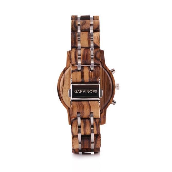 GARVINOES Cassia Lht Grey Jam Tangan Kayu Wanita