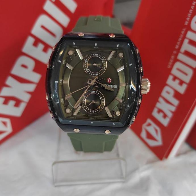 Jam Tangan Wanita ORINAL EXPEDITION E 6814 M Rubber Stainless