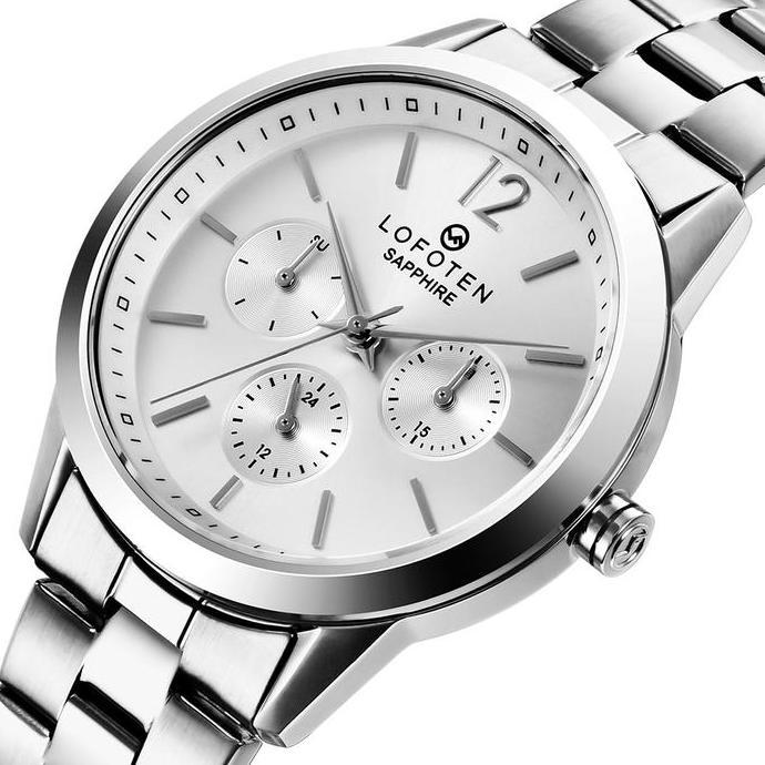LOFOTEN 2309 Jam Tangan Wanita Sapphire Silver Steel Orinal