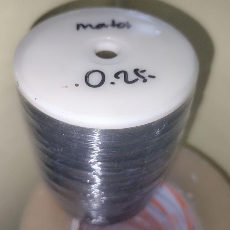 Ayman - Senar Dasar Matot Untuk Membuat  Gelasan Matot Hitam 0.25 ( 6000 Yard) - Ready Stok