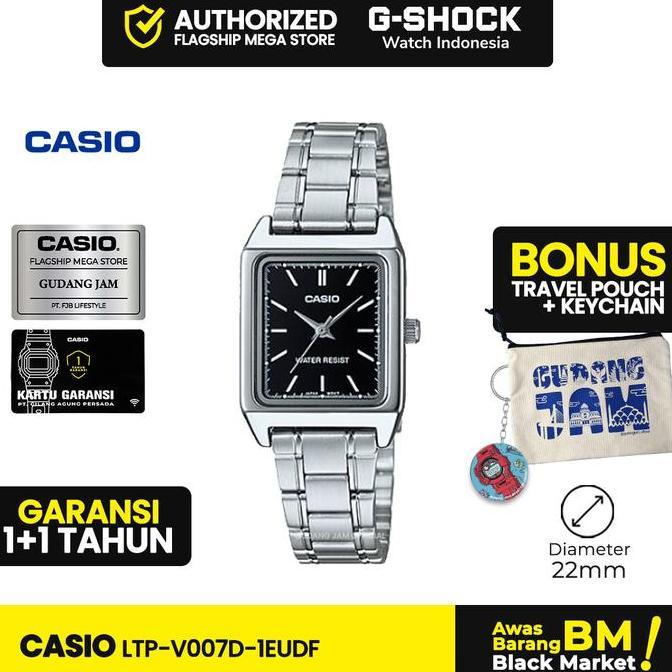 Casio General LTP-V007D-1EUDF | Jam Tangan Wanita Cewek | | Anti Air | Orinal | Casio Watches | LTP-