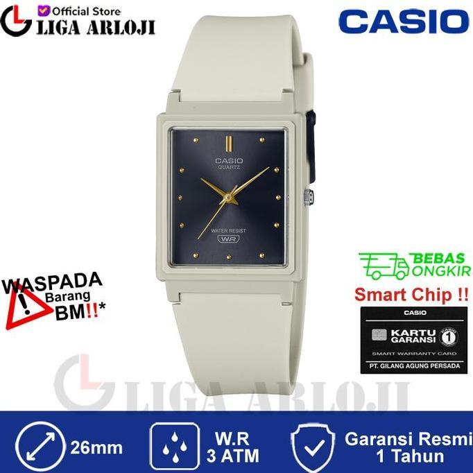 CASIO MQ-38UC-8ADF Jam Tangan Unisex Simple Rubber Cream MQ38