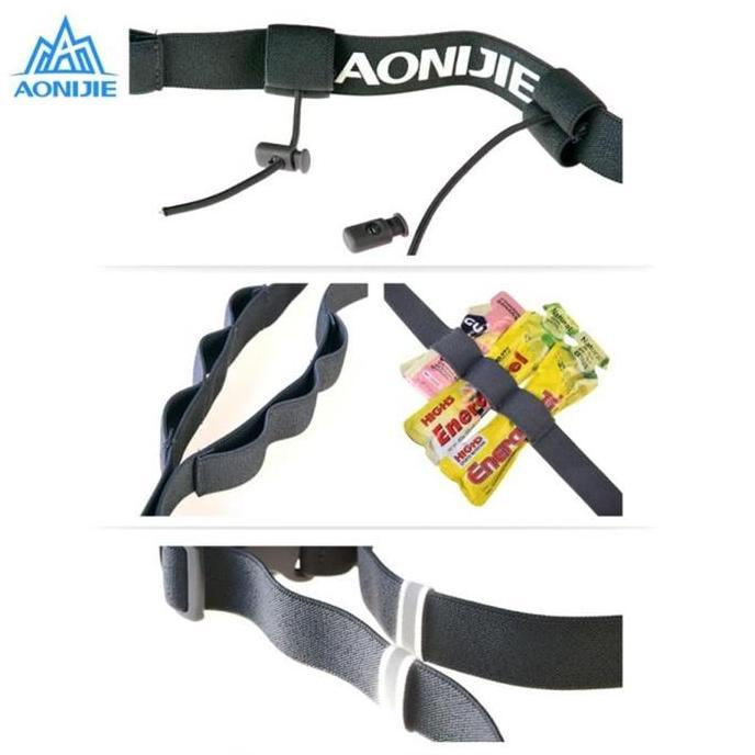 New- Aonijie BIB Race Number Belt E4076 tali BIB - Black