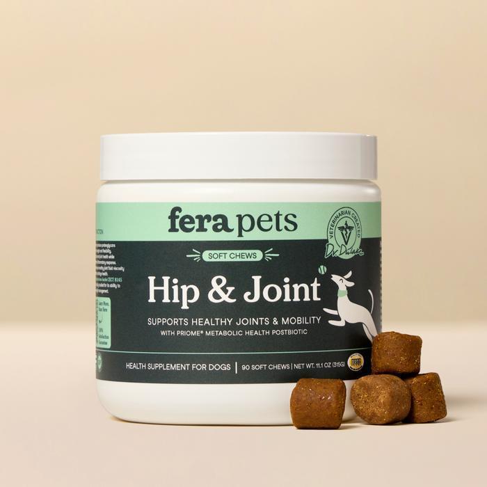 Fera Pet Organics Suplemen Kesehatan Tulang & Persendian Anjing Hip+Joint with Turmeric and Curcumin