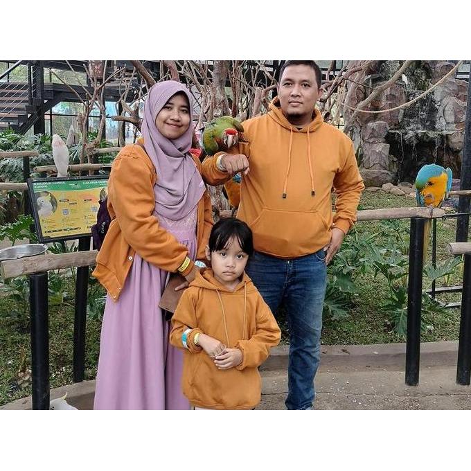 Couple Sweater Hoodie Anak Dan Dewasa Keluarga Wanita Pasangan Baju Polos Panjang Ibu Katun Oblong M