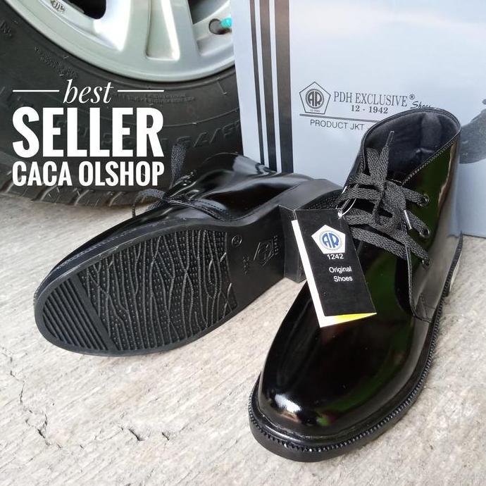 Sepatu Pdh Ar Exclusive Hitam Lux Tali Paskibra